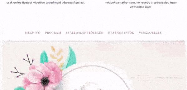 Esküvői webodlal saját domain