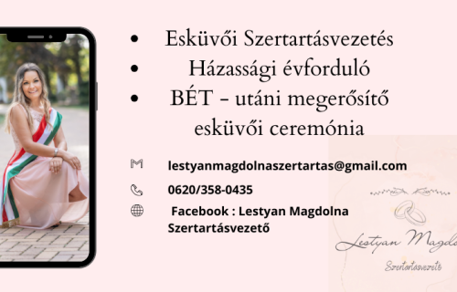 Szécsiné Lestyán Magdolna Szécsiné Lestyán Magdolna - esküvői szolgáltató
